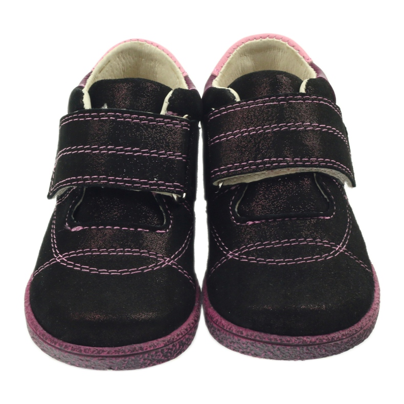 Ren But Lederbabystiefel mit Klettburord Metalic 1531 Ren Aber rot 3