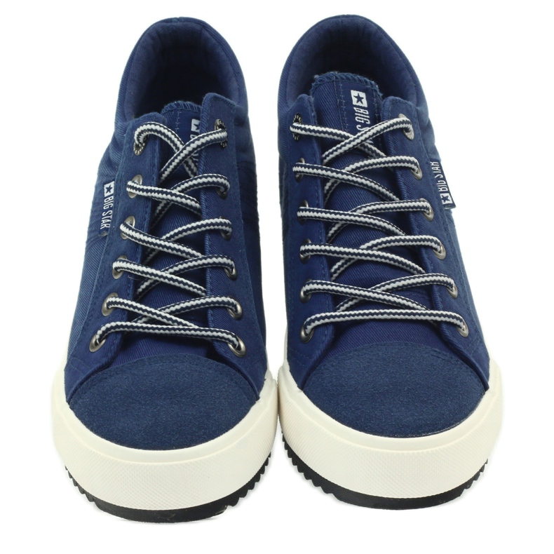 Big Star 274502 Keilsneaker navy blau 3