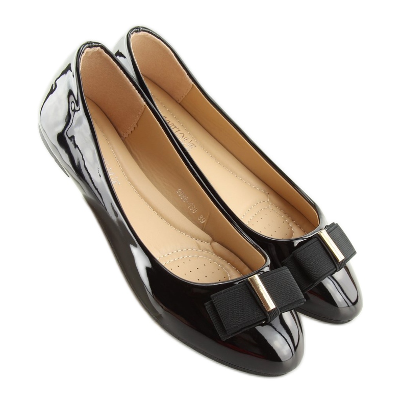 Schwarze Damen Ballerinas 9988-130 Schwarz 2