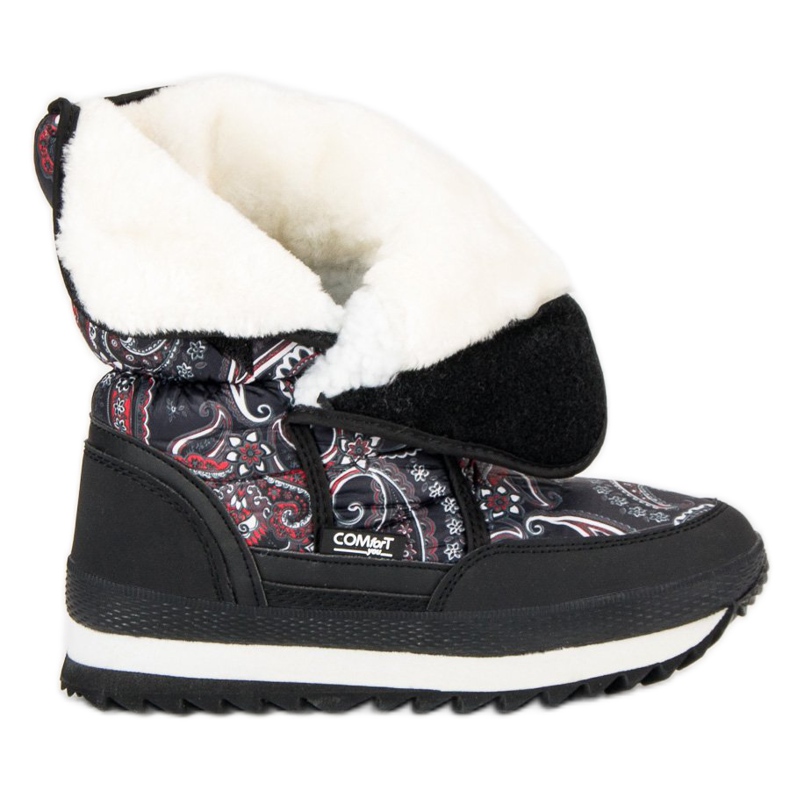 Schneeschuhe für den Winter schwarz rot 1