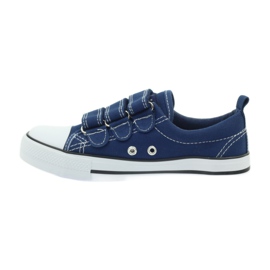American Club Sneaker aus amerikanischem Denim mit Klettverschluss marineblau 2