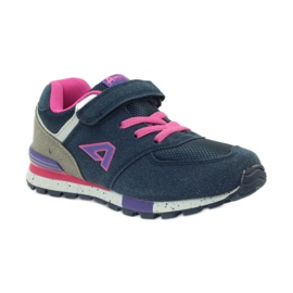 American Club Amerikanische ADI Sportschuhe für Kinder 15110 rosa marineblau 1
