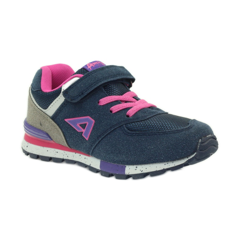 American Club Amerikanische ADI Sportschuhe für Kinder 15110 rosa marineblau 1