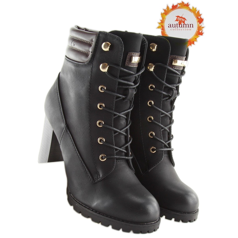 Schwarze High Heels S89 schwarz 1