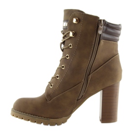 Timber Stiefel High Heels braun S89 Khaki 1