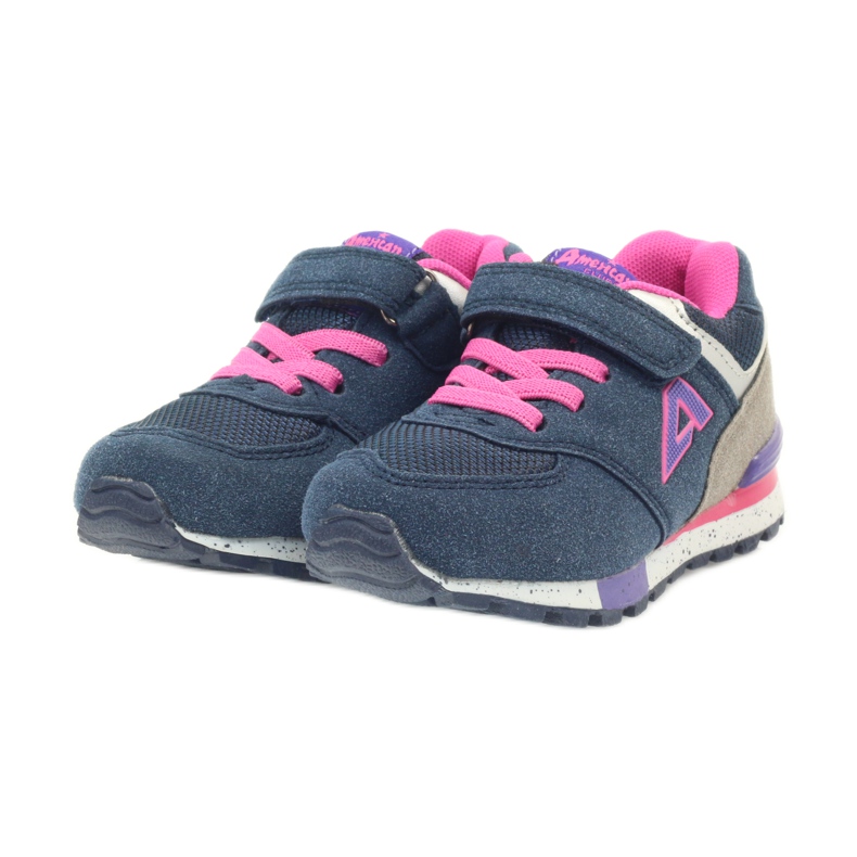 American Club American ADI Kindersportschuhe 15110 BM45976 rosa navy blau 4