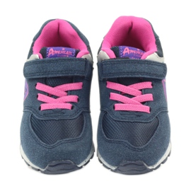 American Club American ADI Kindersportschuhe 15110 BM45976 rosa marineblau 1