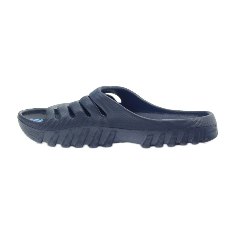 American Club Amerikanische Kinderpoolschuhe Hausschuhe navy blau 2