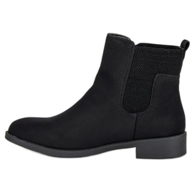 Schwarze Chelsea Boots für Damen 1