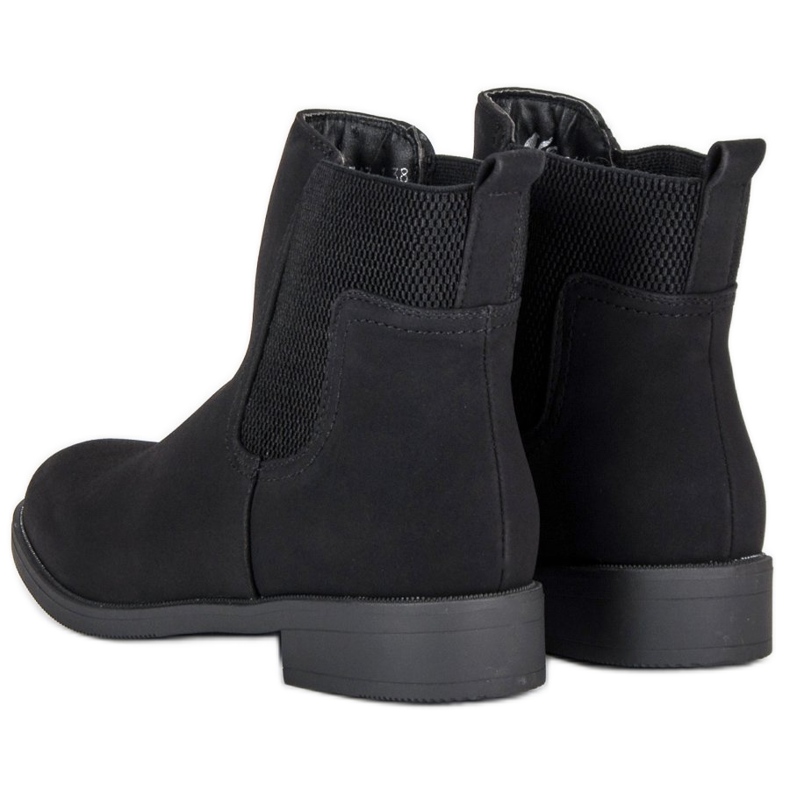 Schwarze Chelsea Boots für Damen 2