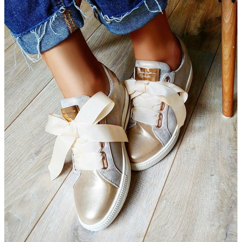 Filippo Goldene gebundene Schuhe 1