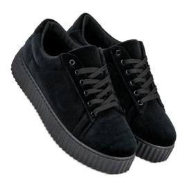 McKey Creepers-Sneaker aus Velours schwarz 1