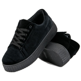 McKey Creepers-Sneaker aus Velours schwarz 2