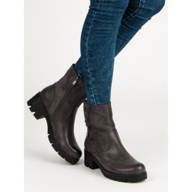 Filippo Bequeme Stiefel mit Protektor grau 1