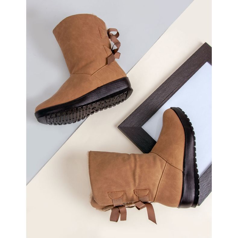 Warme Schneestiefel mit Reißverschluss grün 1