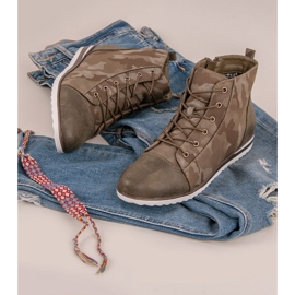 Vinceza Turnschuhe über dem Knöchel Moro grün 1