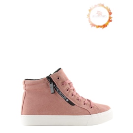Rosa warme Knöchel-Sneaker W-3072 1