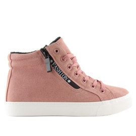 Rosa warme Knöchel-Sneaker W-3072 2