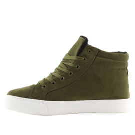 Grüne knöchelhohe Sneakers W-3072 2