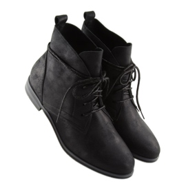 Schwarze Schnürboots K-91 schwarz 2
