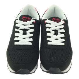 American Club American ADI Sportschuhe für Damen 1756 schwarz rot 4