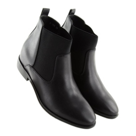 Schwarze Chelsea-Stiefel A-188 Schwarz 1