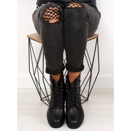 Schwarze Stiefel für Damen schwarze Stiefel H950 Schwarz 2