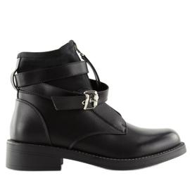 Schwarze Damenstiefel NS10P schwarz 2