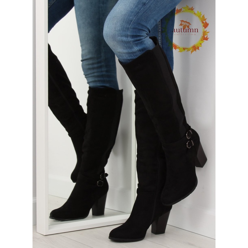 Schwarze High Heels 103-GG schwarz 1