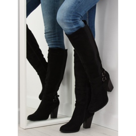 Schwarze High Heels 103-GG schwarz 2