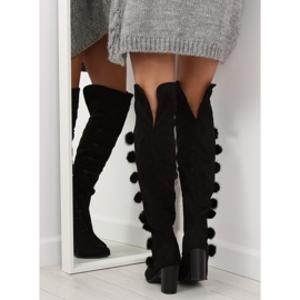 Schwarze Musketierstiefel FC-H115 Schwarz 2