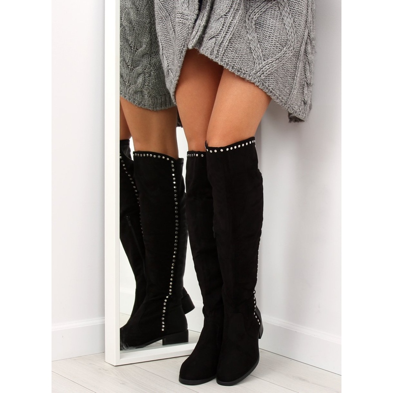 FC-H101 schwarze Musketierstiefel 2