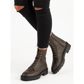 Corina Stylische Arbeitsstiefel grün 2