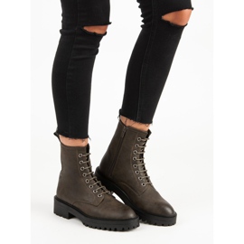 Corina Stylische Arbeitsstiefel grün 1