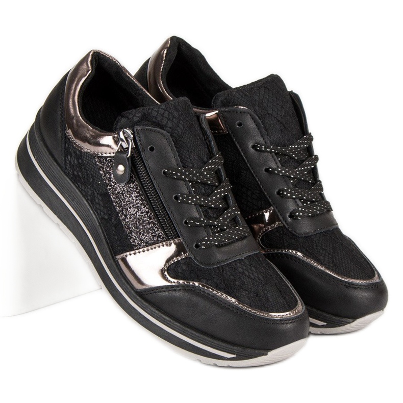 Kayla Stylische Sneaker für Damen schwarz 1