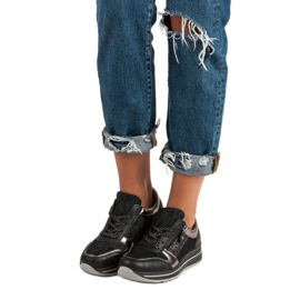 Kayla Stylische Sneaker für Damen schwarz 2