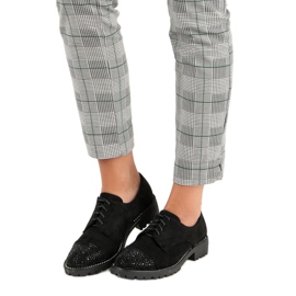 Bello Star Stylische Wildlederschuhe schwarz 1