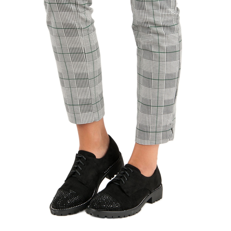 Bello Star Stylische Wildlederschuhe schwarz 1