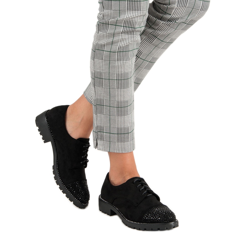 Bello Star Stylische Wildlederschuhe schwarz 2