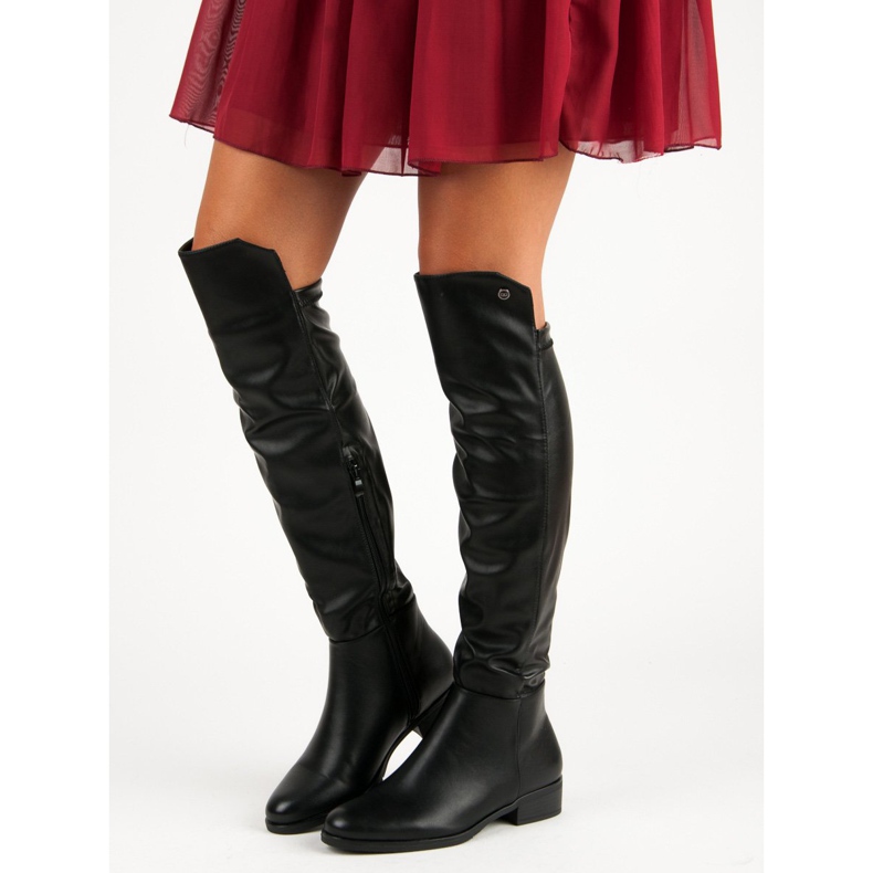 Maßgeschneiderte VINCEZA Stiefel schwarz 1