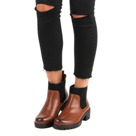 Modische Jodhpurstiefel von VINCEZA braun 1