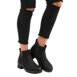 Schwarze VINCEZA Stiefel 1