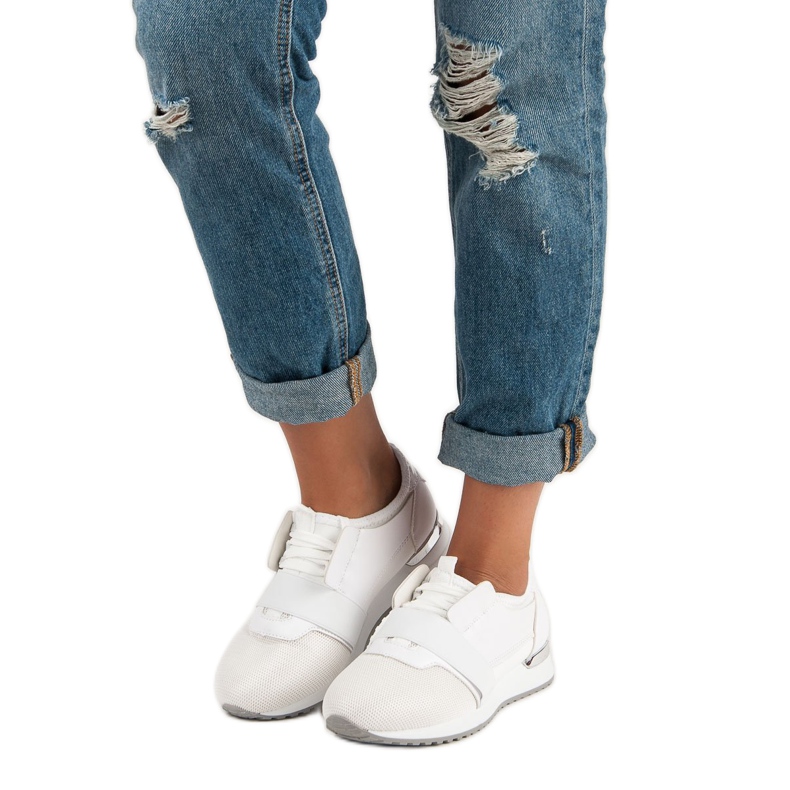 Sportschuhe zum Hineinschlüpfen weiß 1