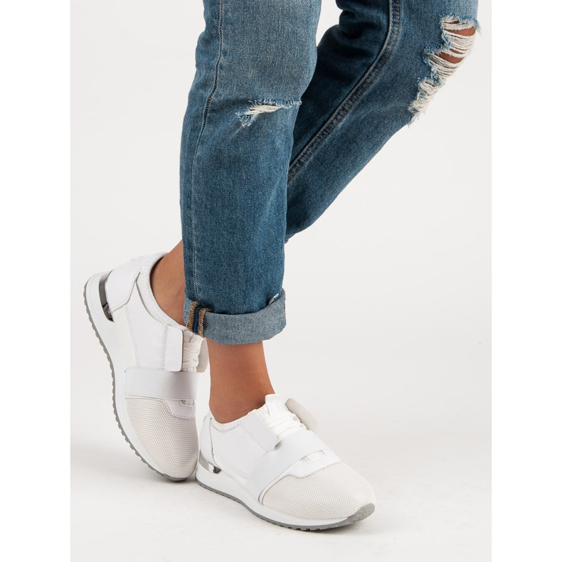 Sportschuhe zum Hineinschlüpfen weiß 2