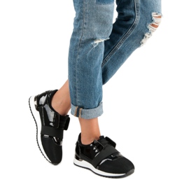 Sportschuhe zum Hineinschlüpfen schwarz 2