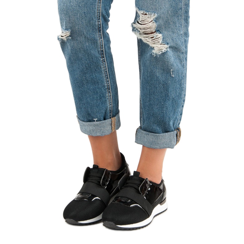 Sportschuhe zum Hineinschlüpfen schwarz 1