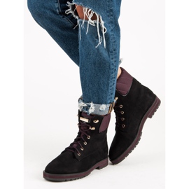 Lucky Shoes Arbeiter aus schwarzem Wildleder 2