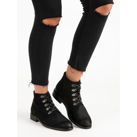 Gebundene VINCEZA Stiefel schwarz 2