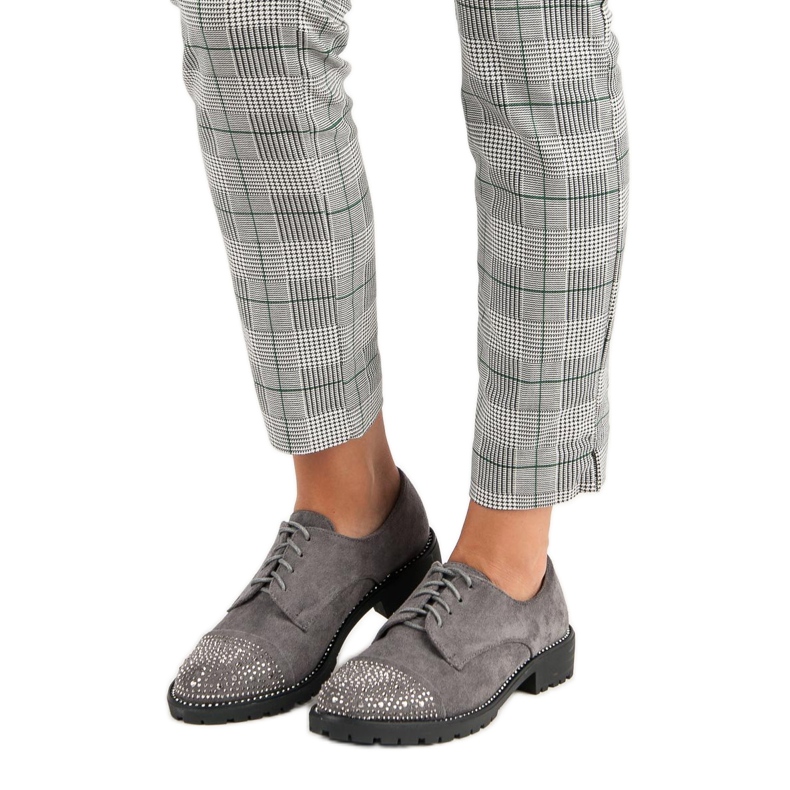 Bello Star Stylische Wildlederschuhe grau 1