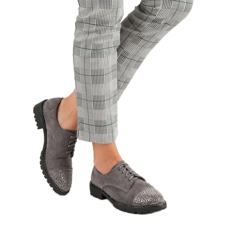 Bello Star Stylische Wildlederschuhe grau 2